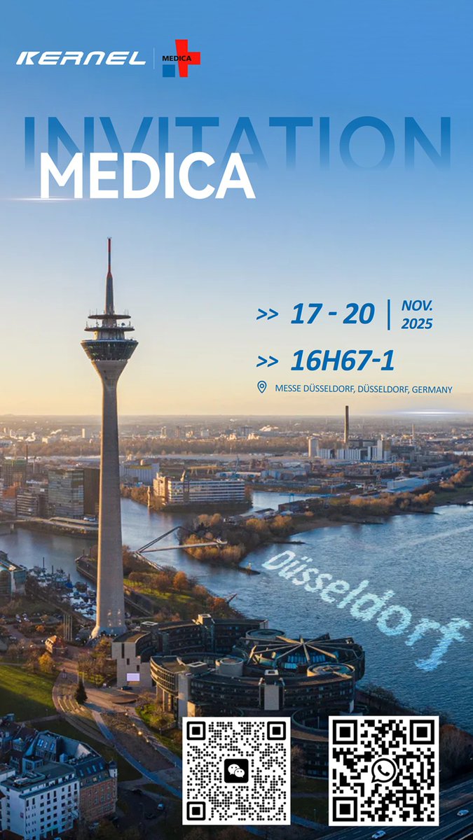 KernelMedical's tweet photo. 🌟 We’re Heading to MEDICA 2025 in Germany! 🇩🇪
We’ll showcase our latest innovations:
💡 5-Light Source PDT System
🌿 LLLT Hair Growth Device
⚡ New Pelvic Magnetic Therapy Device
🔬RCM   ☢️X-ray  
📍 Location: Düsseldorf, Germany
📅 Date: November 17–20, 2025
📌 Booth: 16H67-1 https://t.co/K7iKntLdO1