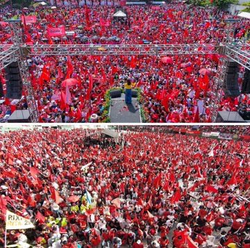 Apoteósico! Mientras los “opositores” arman pasarelas y pagan influencers, <a href="/RixiPresidenta/">Rixi Presidenta</a> revienta plazas. El pueblo ya decidió: la victoria de <a href="/riximga/">Rixi Moncada</a> y <a href="/PartidoLibre/">Partido Libre</a> es imparable, aunque a algunos les dé urticaria.
