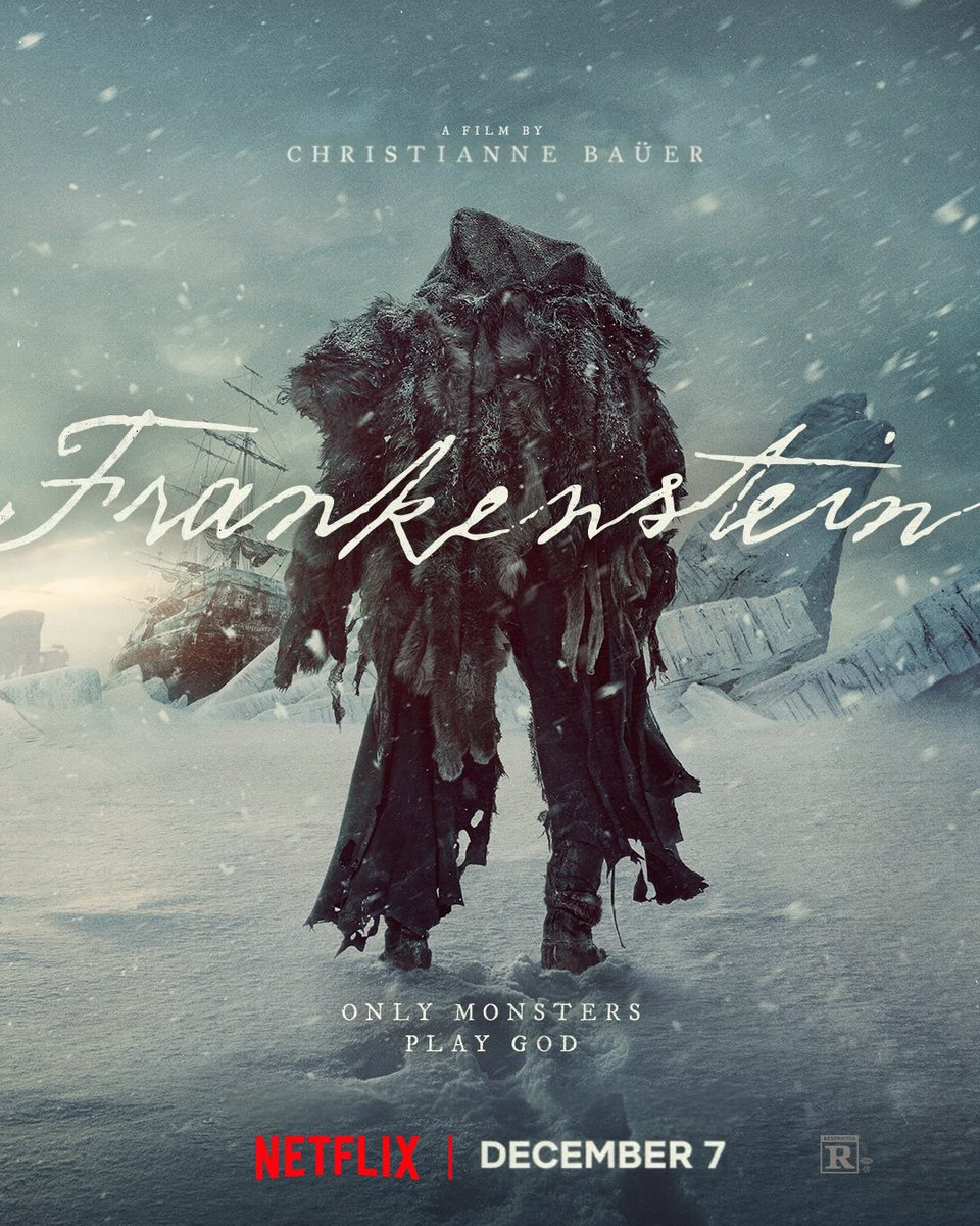 RPNetflix's tweet image. © #FrankensteinRP | 𝗣𝗼𝘀𝘁𝗲𝗿 | Netflix

Check out the new poster for Christianne Baüer’s Frankenstein. In select theatres this December and on Netflix worldwide soon after.
