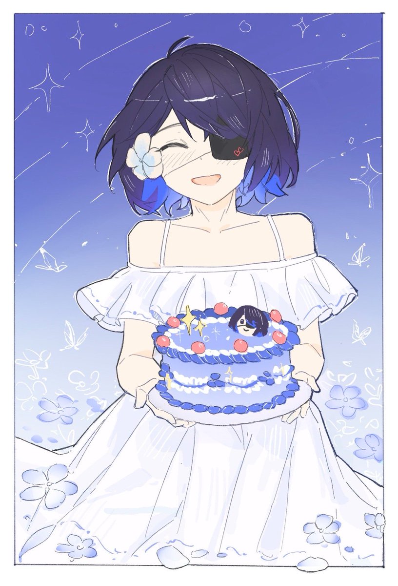 “I’m happy that everyone’s here :,3
Thank you everyone for making me smile… really, thank you🫧✨”

🎨@/graceteoh 
#birthday #pngvtuber #Lijiaart