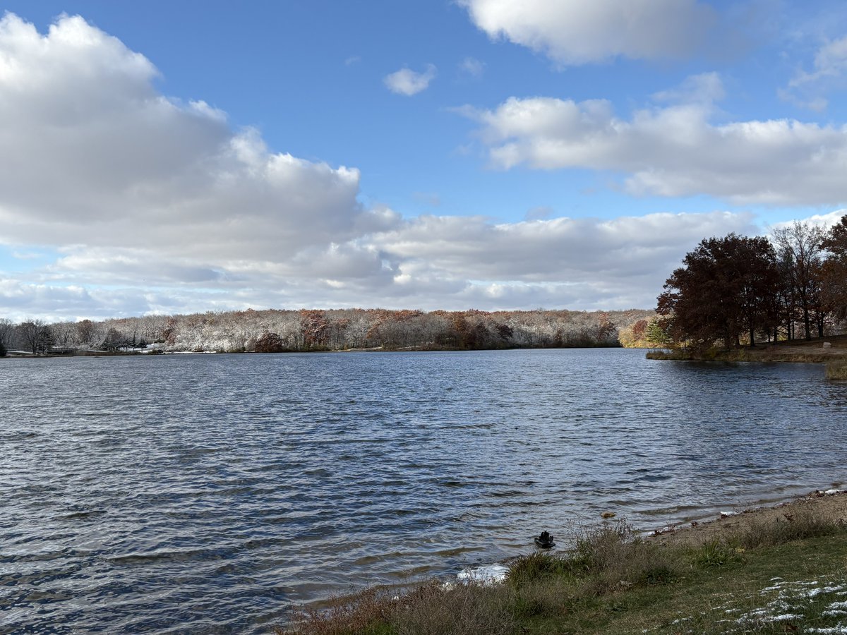 today’s hike among the first dusting of snow ❄️