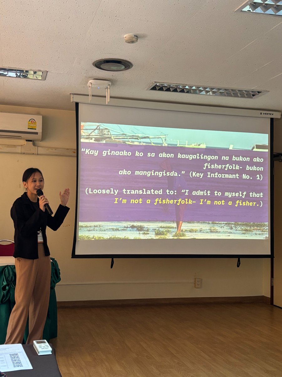 AfsGender's tweet photo. GAF9 Day 1 Hall 5 recap:
Women leaders navigating identity in PH fisheries • Gendered impacts of boom-bust cycles 
• 76% of fishing household labor unpaid • Invasive species hitting women hardest 
• Underrecognized roles in governance

#GAF9 https://t.co/MdGDPgL1SL
