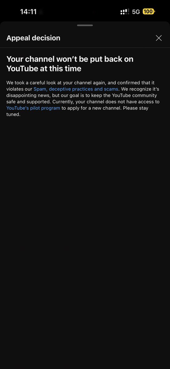 <a href="/TeamYouTube/">TeamYouTube</a>  <a href="/YouTube/">YouTube</a> <a href="/YouTubeCreators/">YouTube Creators</a> <a href="/YouTubeInsider/">YouTube Liaison</a> <a href="/YoutubeSuppor19/">YoutubeSupport</a> <a href="/nealmohan/">Neal Mohan</a>   YouTube censorship continues, I am discovering millions and millions of cases of unjustified banning of YouTube channels, including my YouTube channel TrueGaming &amp; Reaction TV, unfair and