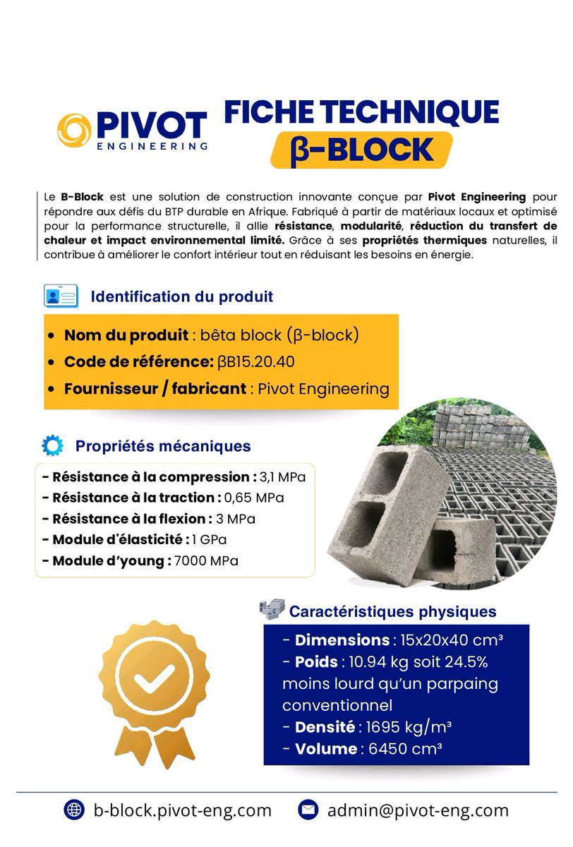Pivot_Engineer's tweet photo. La fiche technique est désormais disponible — 
🌡️ Avec ses propriétés thermiques naturelles, il contribue à limiter le transfert de chaleur et améliore le confort intérieur. 
Commandez directement via notre site.
👉 https://t.co/fewB6yX1iZ
Construire autrement, c’est possible! https://t.co/rdVYEk1iYZ
