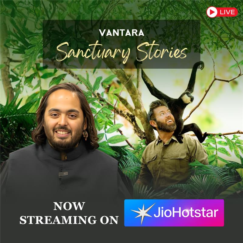 BusinessMe75158's tweet photo. “Vantara: Sanctuary Stories” ab JioHotstar par🐾💚
Dekhiye Anant Ambani ka vision jahan rescue, care aur love milkar wildlife ko milti hai nayi zindagi. Ek kahani insaniyat ki, nature ke liye.

#Vantara #AnantAmbani #JioHotstar #HealingTheWild https://t.co/gT8cbrtL9y