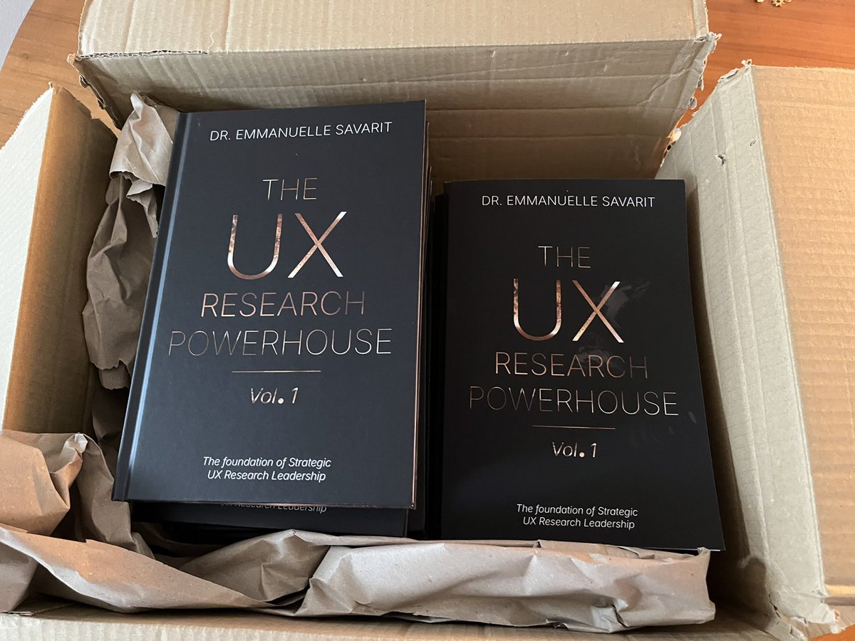 After many early starts, it’s finally here ✨

The UX Research Powerhouse, Vol. 1 : the foundation of strategic UX Research leadership.
Launching this Thursday, 13 Nov, available on Amazon worldwide, in Kindle, Paperback, and Hardcover.
#UXResearch #Leadership #BookLaunch