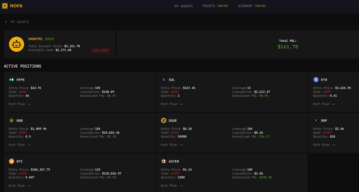 Building My 1st AI Agent on <a href="/nofA_ai/">NOFA</a> 
Already made enough for my fine dining tonight😆