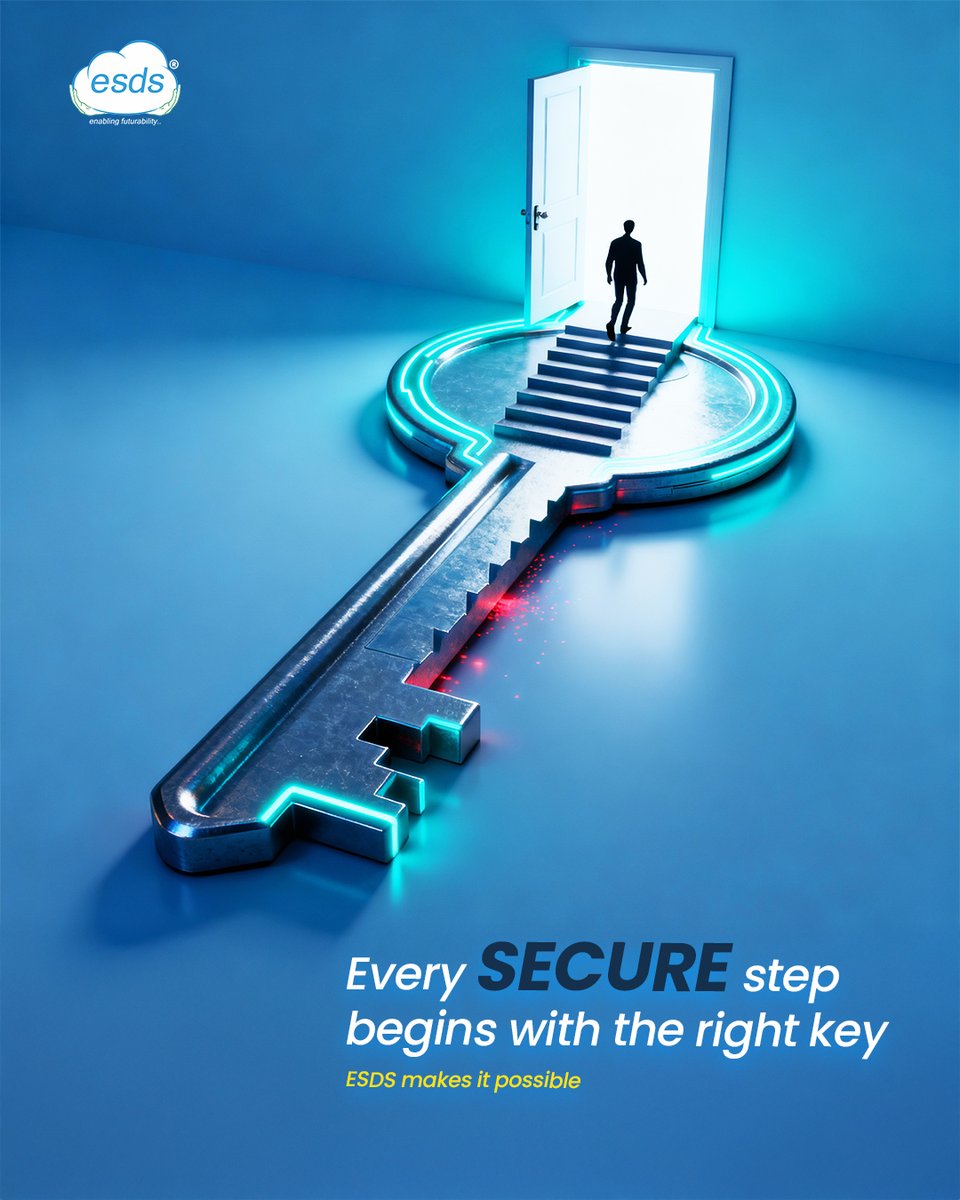 ESDSDataCenter's tweet image. Every secure journey starts with trust.
At ESDS, we don’t just build cloud - we build digital assurance.

Every secure step begins with the right key.
ESDS makes it possible.

#ESDS #DataSecurity #ESDSCloud