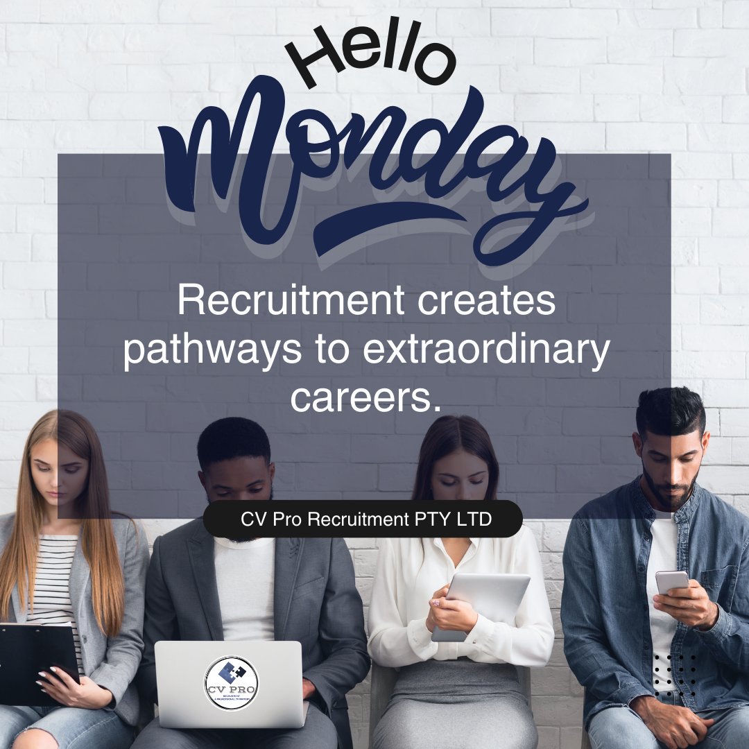 CVProRecruit's tweet photo. #𝗠𝗼𝗻𝗱𝗮𝘆𝗠𝗼𝘁𝗶𝘃𝗮𝘁𝗶𝗼𝗻 

Happy Monday.

𝘎𝘦𝘵 𝘺𝘰𝘶𝘳 𝘱𝘳𝘰𝘧𝘦𝘴𝘴𝘪𝘰𝘯𝘢𝘭 𝘊𝘝 𝘰𝘳 𝘙é𝘴𝘶𝘮é 𝘵𝘰𝘥𝘢𝘺.

𝘾𝙑 𝙋𝙧𝙤 𝙍𝙚𝙘𝙧𝙪𝙞𝙩𝙢𝙚𝙣𝙩 𝙋𝙏𝙔 𝙇𝙏𝘿 :
𝗪𝗲𝗯: https://t.co/hb544vI66M
𝗘𝗺𝗮𝗶𝗹: info@cvprorecruit.co.za
𝗧𝗲𝗹: +27 73 862 8324 https://t.co/tZULPeJNCA