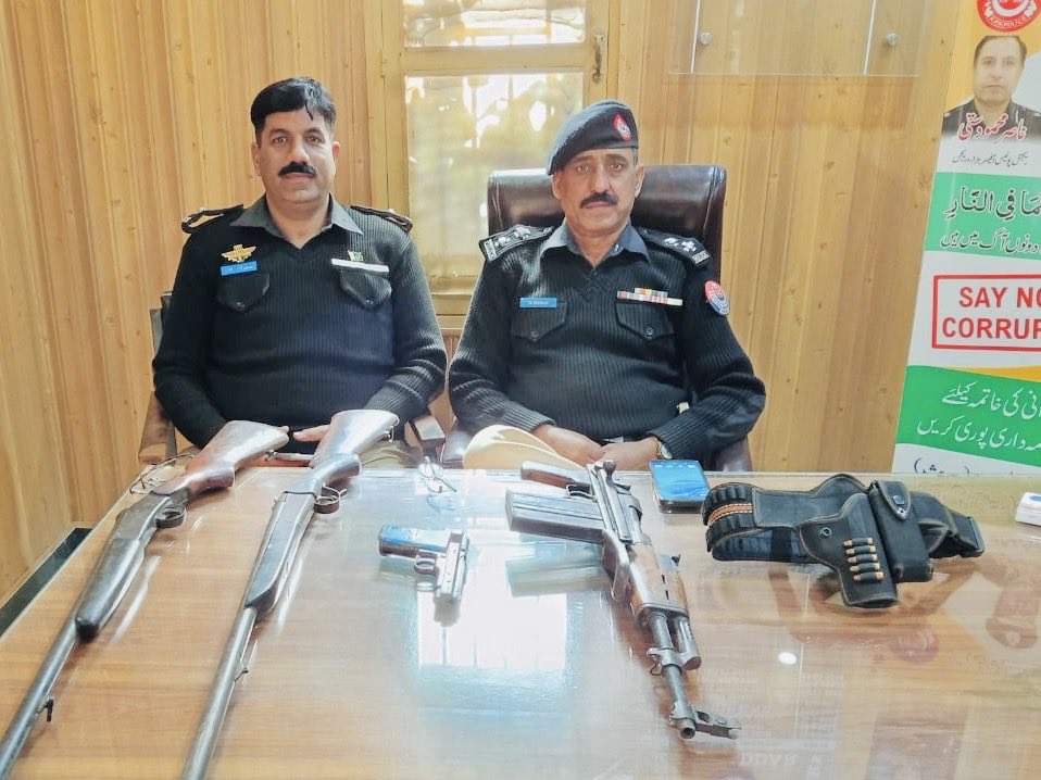 On the directions of DPO Mansehra Muhammad Azhar Khan, police across all circles of the district conducted weekly search and strike operations.

The operations resulted in the recovery of illegal weapons, questioning of suspects &amp; legal action against tenants residing unlawfully.