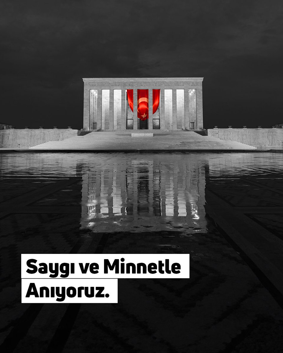 Cumhuriyetimizin Kurucusu Gazi Mustafa Kemal Atatürk’ü, aramızdan ayrılışının yıl dönümünde saygı, özlem ve minnetle anıyoruz.