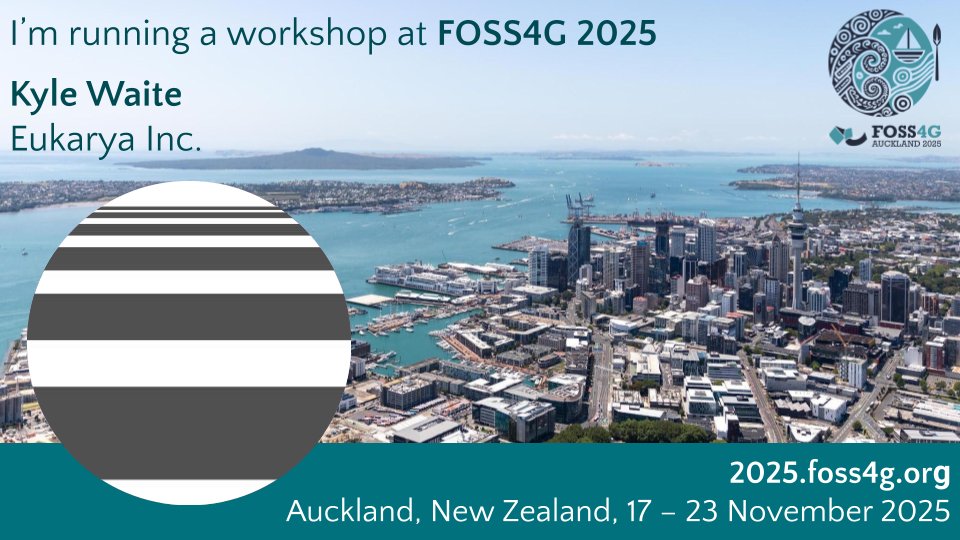 eukaryaofficial's tweet image. 🇳🇿Eukarya will join #FOSS4G Auckland 2025 as Platinum sponsor!🏆
📅Nov 17 (Morning) - Re:Earth Visualizer + Re:Earth CMS Workshop
📅Nov 18 (Afternoon) - Re:Earth Flow Workshop
🎤More Re:Earth talks from Nov 19 onward!
We look forward to your participation!
#foss4g #reearth