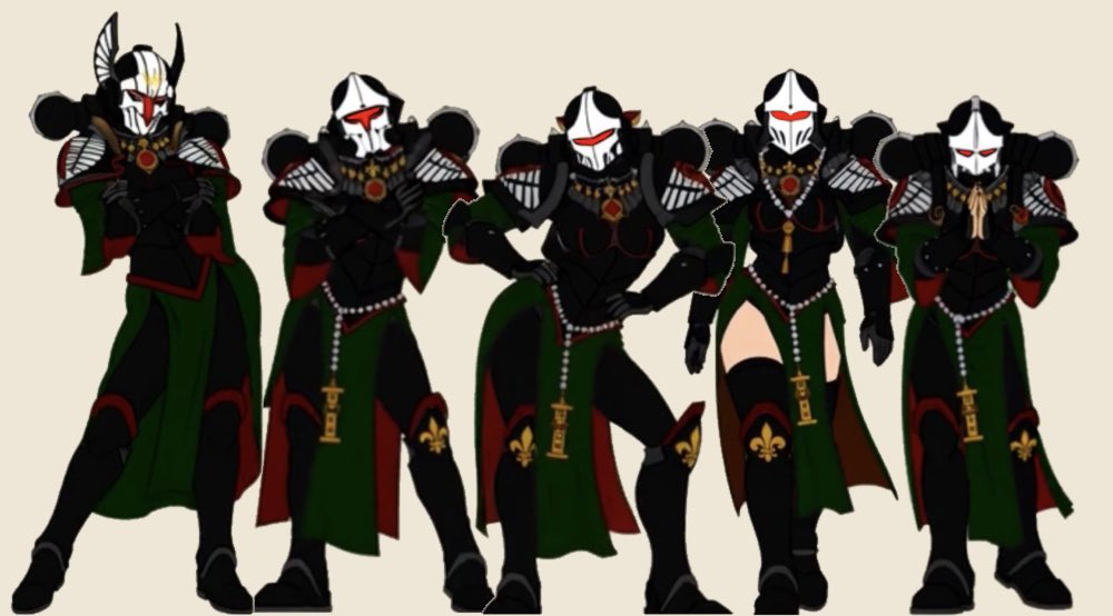 MultiversalEngi's tweet image. The ladies of Galvrect Tertio

Sister superior Katila and her retributor squad.