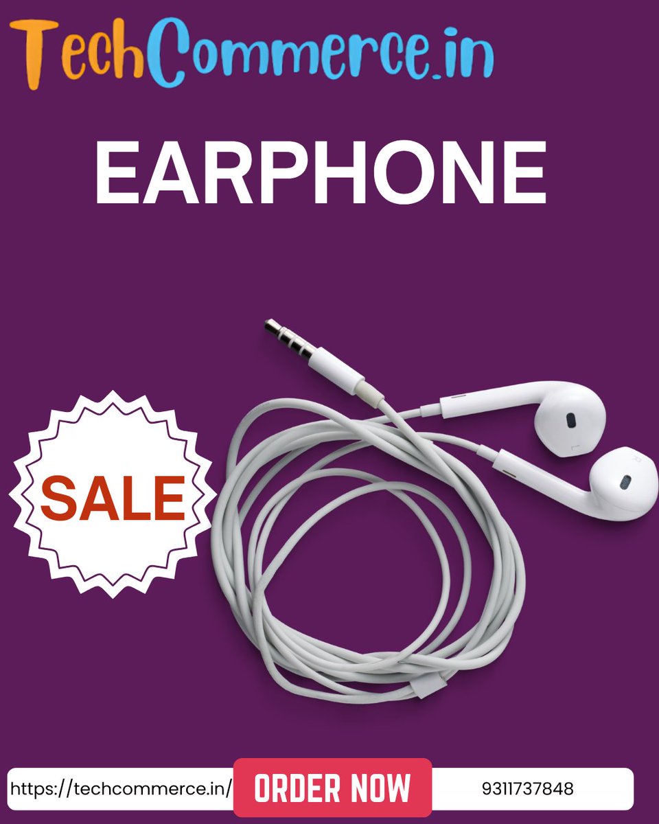 Techcommerce2's tweet image. Unwind with Music — Grab Your Earphones on Sale!
Visit our site now - techcommerce.in/product-catego…

#Earphones #TechCommerce #EarphoneSale #MusicLovers #SoundDeal #TechAccessories #GadgetSale #BestPrice #LimitedOffer #AudioEssentials #WiredEarphones #MusicOnTheGo #AffordableTech