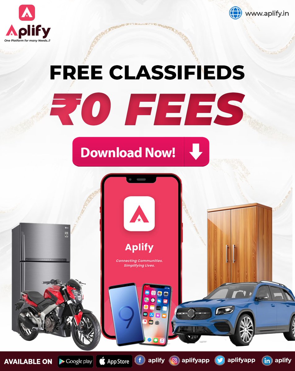 Aplifyapp's tweet photo. Sell smarter with Aplify! 🚗📱
ఇప్పుడే ఉచితంగా ప్రకటనలు ఇవ్వండి 👇
https://t.co/1WmG1Py8mo
#Aplify #FreeClassifieds #SellFast #AndhraPradesh https://t.co/5HnQCITBFg