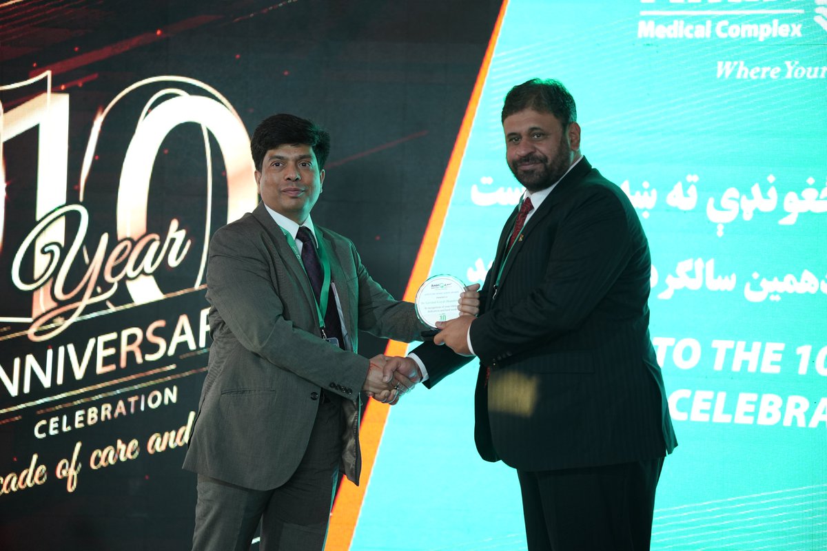 amiri_m_complex's tweet image. AMC marked a decade of excellence in healthcare.

Dr. Mirwais Amiri, CMD of AMC, highlighted the hospital’s achievements and growth over the past 10 years, tracing the journey back to the establishment of the Escorts Amiri Diagnostic Heart Center in 2006  where it all began.