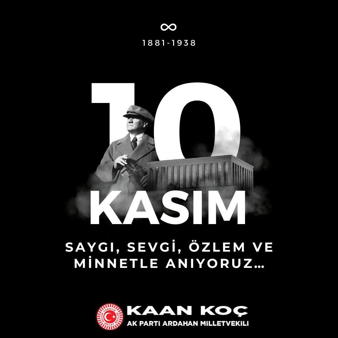Cumhuriyetimizin kurucusu Gazi Mustafa Kemal Atatürk’ü, ebediyete irtihalinin 87. yılında rahmet ve saygıyla anıyorum..
