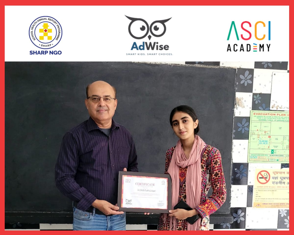 sharpngo's tweet image. An engaging Advertising Literacy Session was conducted at Sai Nath Public School, Delhi under the initiative ASCI Academy.
Students learned how to identify and understand advertisements critically through fun and interactive activities.
#AdLiteracy #SHARPNGO #ASCI #DelhiSchools