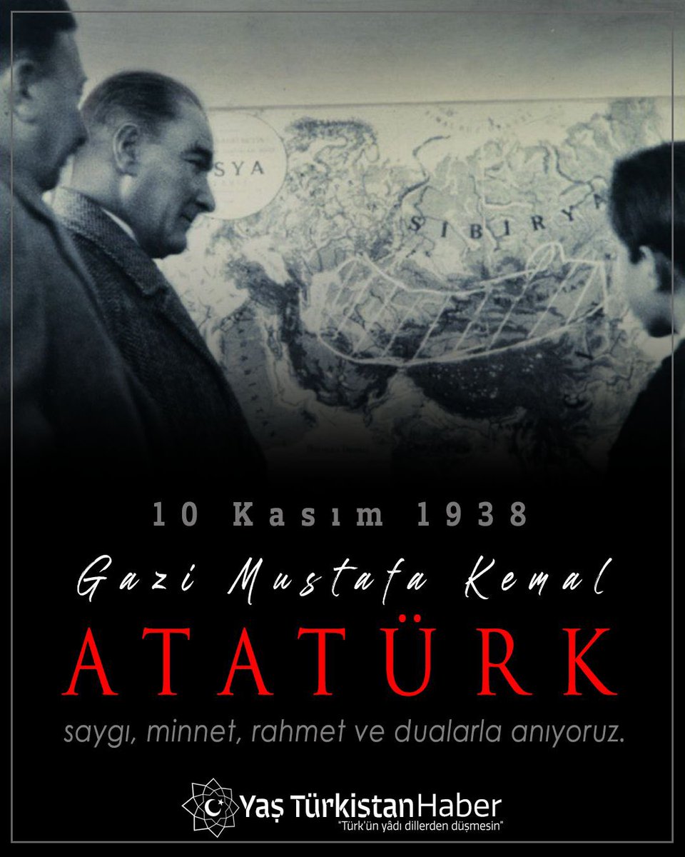 🇹🇷Büyük Türk,
📍Cumhuriyetimizin banisi,
⚔️Milli Mücadelemizin yenilmez komutanı,
🌙Aziz Türk milliyetçisi

◼️Ulu Önder Gazi Mustafa Kemal Atatürk’ü vefat yıl dönümünde tarifsiz bir özlemle; rahmet, minnet ve dualarla anıyoruz. 🇹🇷