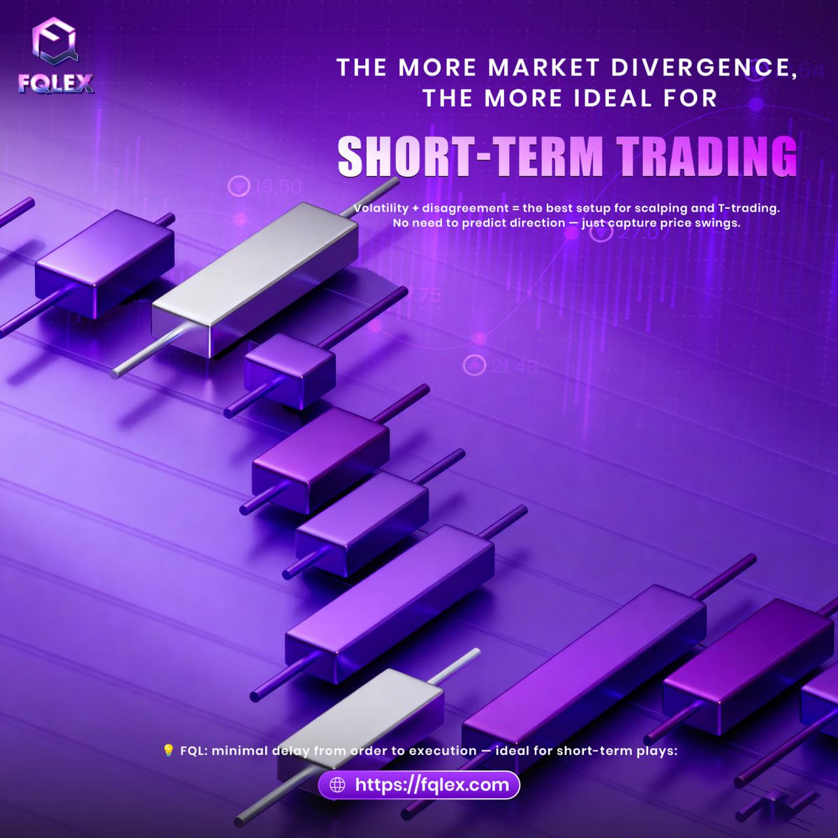FqlExchange's tweet image. FQL Philosophy: Max Market Divergence equals Ideal Short-Term Trading.

Volatility plus Disagreement equals Best Setup for Scalping and T-trading. Capture swings, skip direction. 

Minimal delay leads to fqlex.com

#FQL #FQLEX #FQLExchange #fql #fqlex #VG