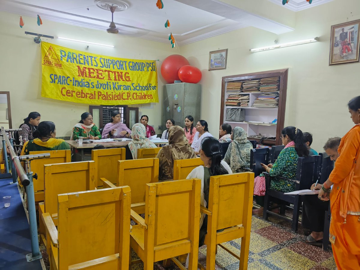 SPARCINDIA's tweet image. On 14th October 2025, SPARC-India’s Jyoti Kiran School, in collaboration with the SBI Foundation, organized a Parent Support Group (PSG) Meeting attended by 19 parents and staff members. 
#childrenwithdisabilities #parentsupportgroup #jyotikiranschool