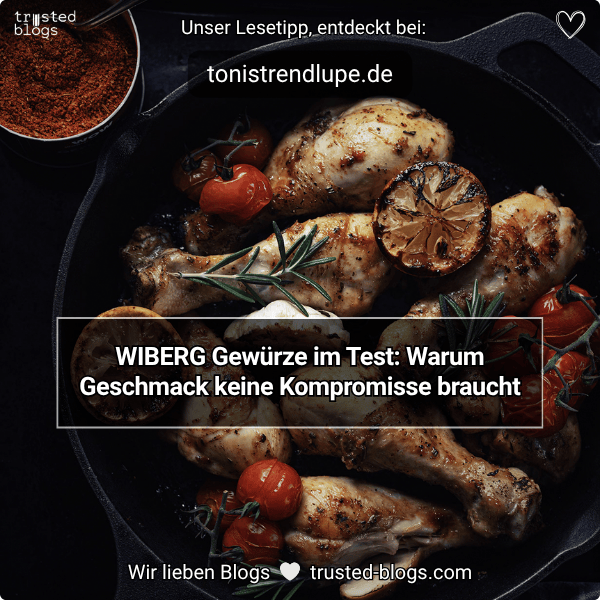 Drei Tage, drei Gerichte: Mit WIBERG Gewürzen schmeckt Alltagsküche einfach nach mehr. Geschmack braucht keine Kompromisse.

<a href="/TonisTrendlupe/">TonisTrendlupe | Food Blogger</a> 👉 tonistrendlupe.com/wiberg-gew%C3%…

#foodtrends #Gewürze