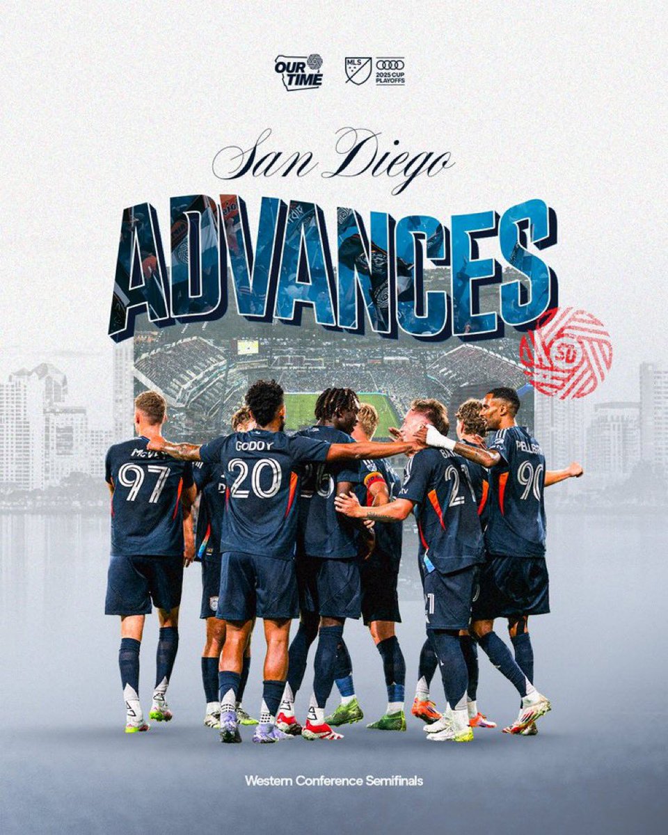 Writing history, every match. 💫 

@SanDiegoFC → <a href="/MLS/">Major League Soccer</a> Western Conference Semi-Finals. 

The dream travels well. 🌟