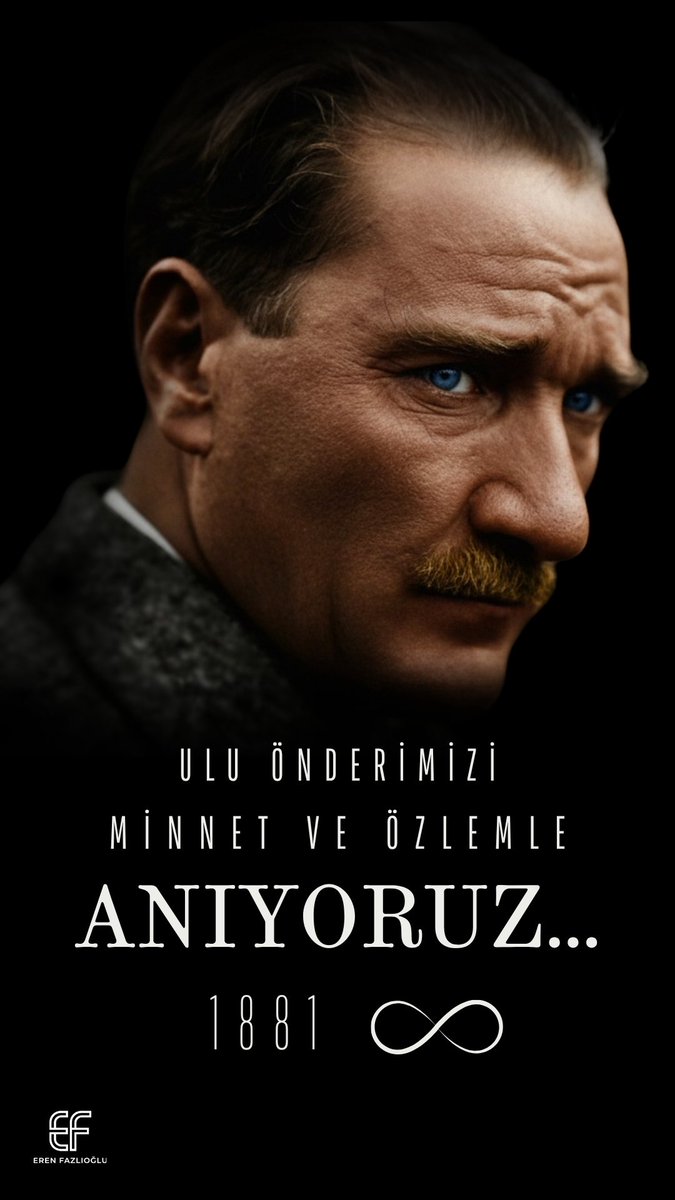Ulu önderimizi rahmet ve minnetle anıyoruz #10Kasım #Atatürk #anıyoruz