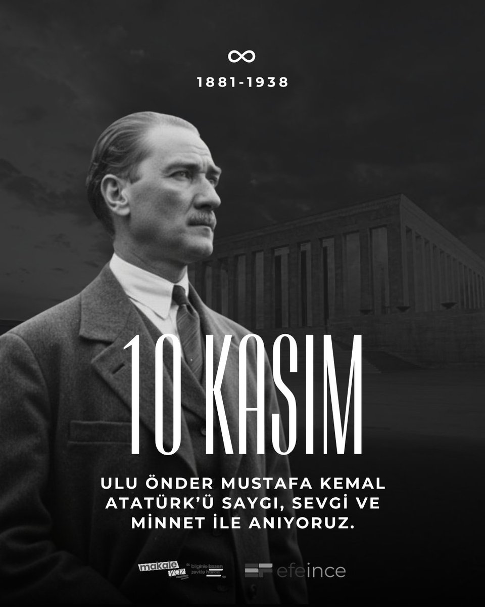 Büyük Önder Gazi Mustafa Kemal Atatürk’ü aramızdan ayrılışının yıl dönümünde saygı, minnet ve özlemle anıyoruz. 

#10Kasım #Atatürk #SonsuzSaygı #MinnetleAnıyoruz #1881denSonsuza #UnutmadıkUnutmayacağız