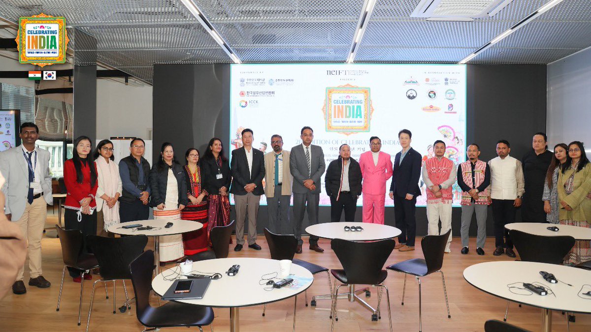 riteshenghi's tweet photo. Honoured to attend the 21st Edition of Celebrating India held on 6th–7th Nov 2025 by @NEIFT, Guwahati at 📍Gangnam, Seoul, South Korea, with support from the Embassy of India, Seoul, and the Indian Chamber of Commerce in Korea.

@himantabiswa @TuliramRonghang https://t.co/IfAA5rWXY1
