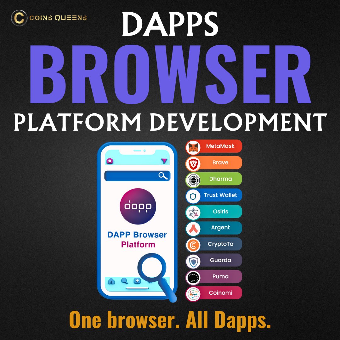 #Browse them as if they were normal #websites. But it's #decentralized. Our #DAppsBrowser Platform Development

Learn More &gt;
coinsqueens.com/dapp-developme…

#dapps #web3 #defi #nfts #multichain #cryptoapps #blockchain #smartcontracts #dappdevelopment #China #Japan #SouthKorea #Indonesia