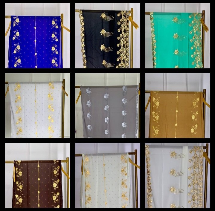 FatimaJiya3's tweet image. HARIS SWISS 
19,000 (#19k) NAIRA ONLY
Embroidery lace veil 

New Design indian veil 
18,000 (#18k)NAIRA ONLY
Gold embroidery  bridal veil

Floral Embroidery veils 11,500 
Medium sizes 

wa.me/message/SOG7IE…

WhatsApp 08180334254.
Kano State/Minna, Niger State,Nigeria 🇳🇬
