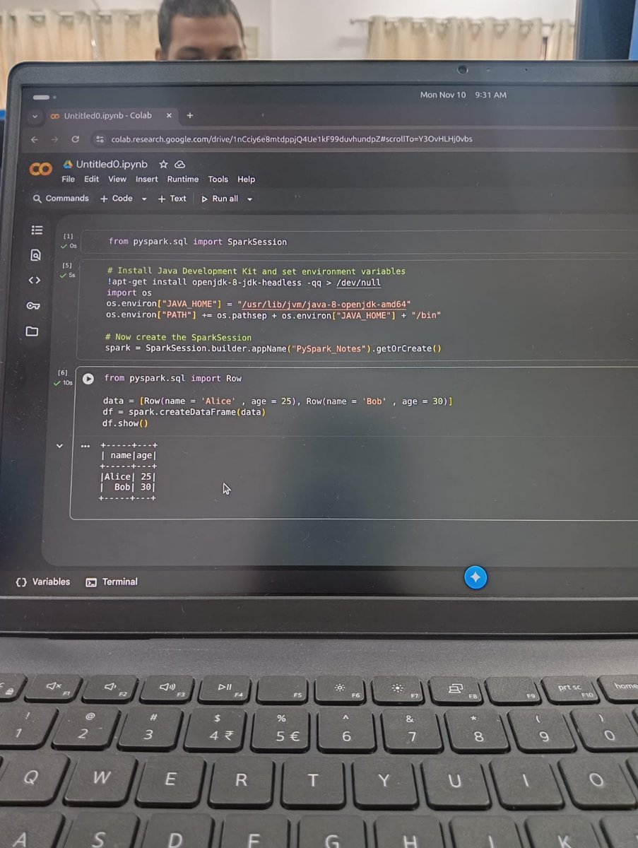 TechwithRohit17's tweet image. We stuck in Spark 😄