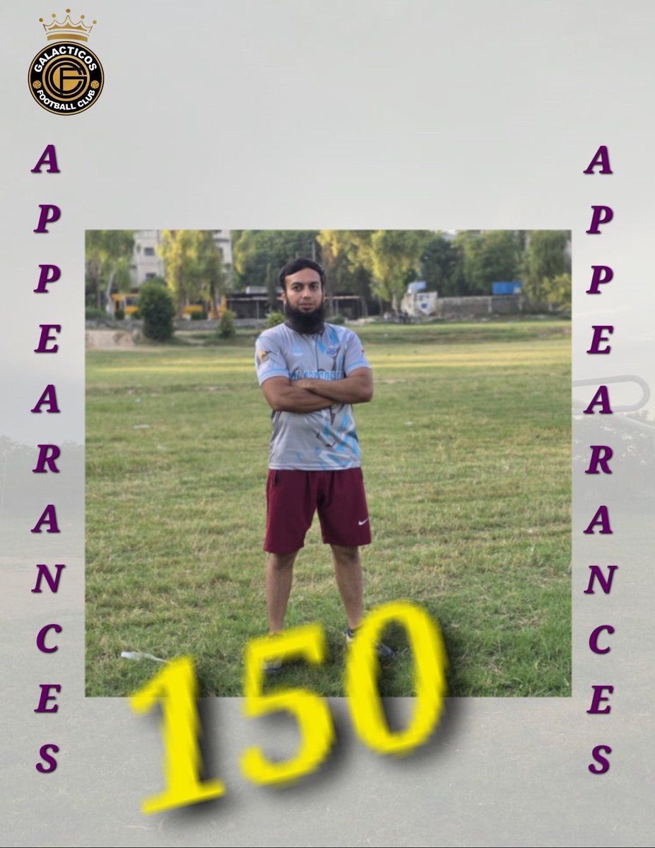 fcgalacticos08's tweet photo. 🎉 Congratulations to @abdullah.akbar.1420! 🎉

This weekend, he made his 150th appearance for the club — an incredible milestone! ⚽
With 60 goals to his name, Abdullah continues to be a key player and inspiration on and off the field. 💪🔥
#Milestone #150Appearances #ClubLegend https://t.co/kyVBvhXkZm