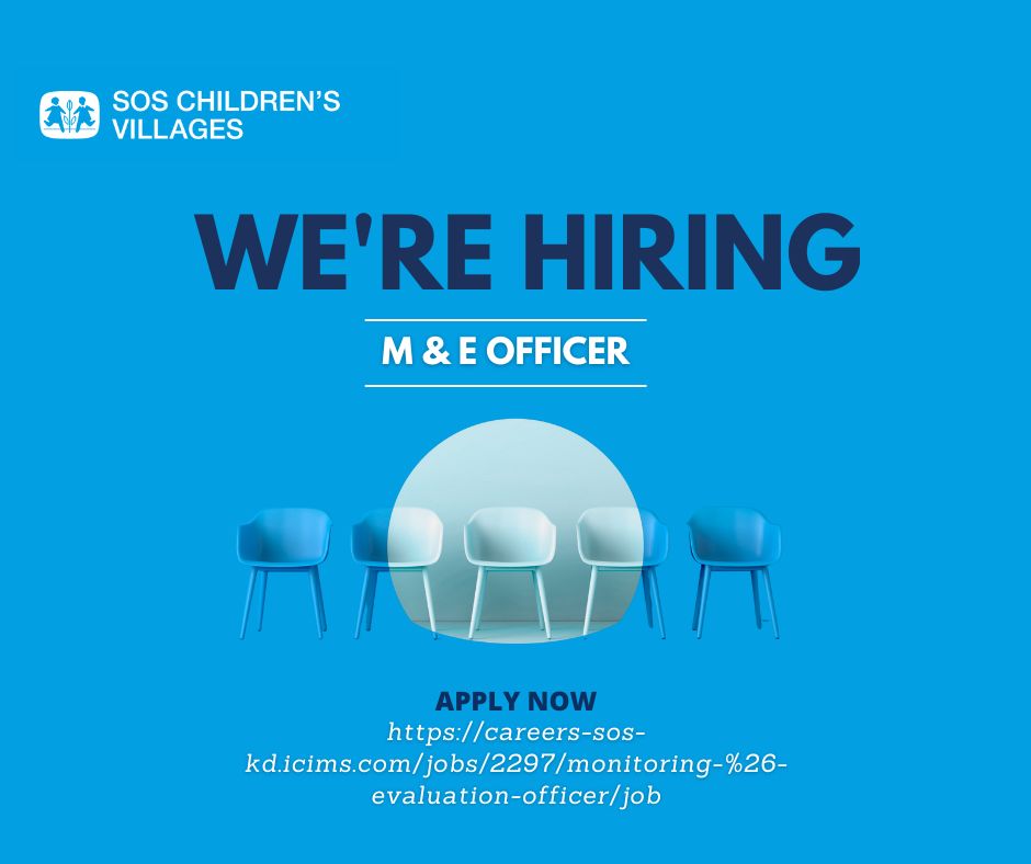 We are hiring a Monitoring &amp; Evaluation Officer in Asokore Mampong, Kumasi, to drive data-informed child protection and family-strengthening programmes. Join us to ensure every child grows in safety, dignity, and empowerment.
#ChildProtection #ChildRights #M&amp;E #YouthEmpowerment