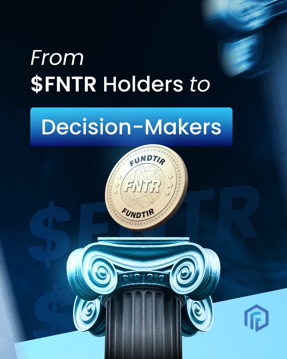 Fundtir’s long-term vision goes beyond profit sharing.
As the DAO activates, $FNTR holders will be able to:
✔ Vote on proposals and fund policies
✔ Participate in transparent on-chain decisions
✔ Shape the future of the Fundtir ecosystem

Join us to shape the revolution:
