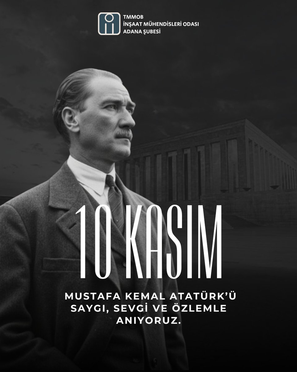 Mustafa Kemal Atatürk'ü saygı, sevgi ve özlemle anıyoruz...