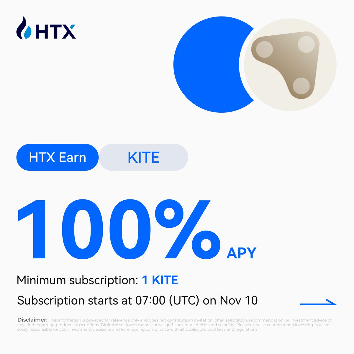 New HTX Earn Listing 

Deposit $KITE,
✅Earn a 100% APY!

<a href="/GoKiteAI/">KITE AI</a>

Subscribe Now htx.com/en-us/financia…