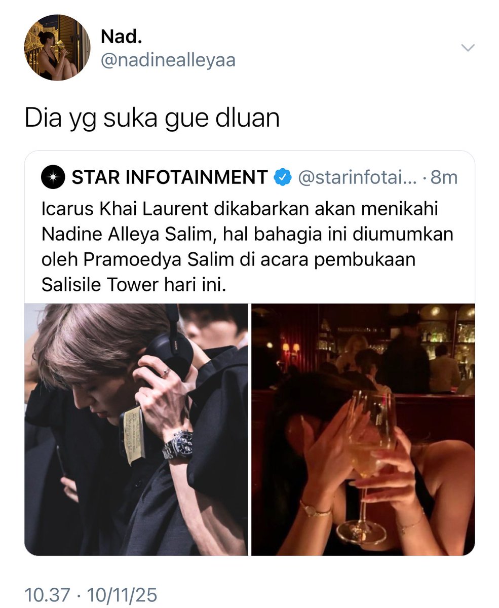 khai &amp; nadine

★, ljn few tweets au