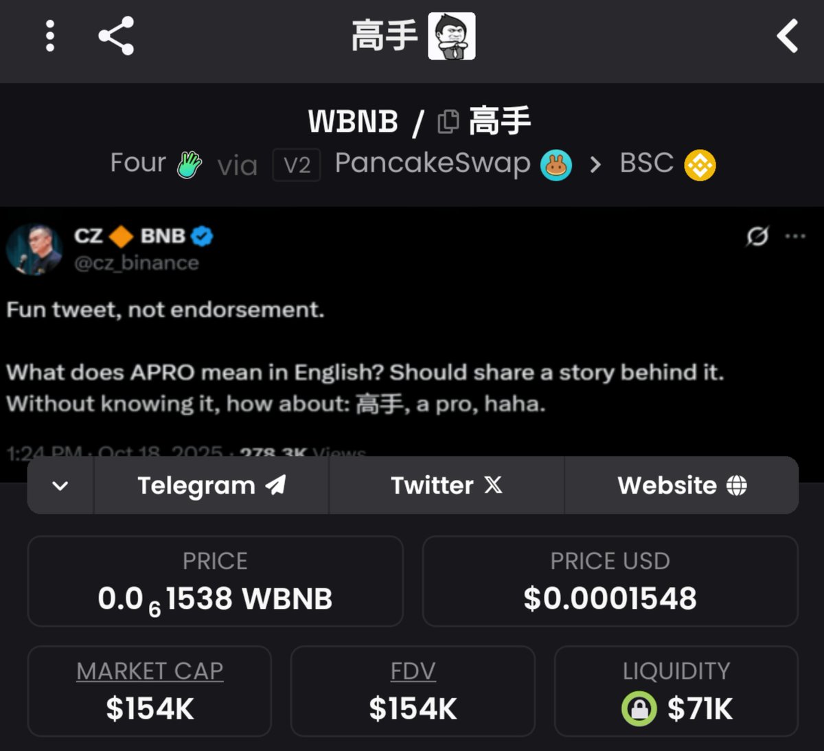 whale_salim's tweet image. #高手 has something special: a community that stays active no matter if the price is up or down. Even after the dip, the energy and support only grew stronger. Truly one of the most loyal and powerful communities out there.

 #StrongCommunity
@cz_binance
@yuxin_pig
@aprobyczbnb