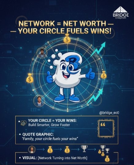 Network equals net worth!

Hi, <a href="/Bridge_EC0/">Bridge Ecosystem</a>.
Family, your circle fuels your wins.

Quote graphic is attached!

Grow smarter—join our builder hub! 

👇

T.me/Bride_Ecosystem 

#BECS #CreatorGrowth