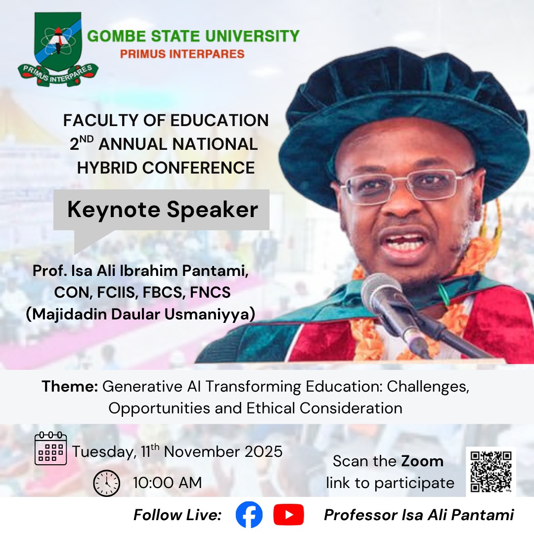 ProfIsaPantami's tweet photo. #conference 
#GenAI 
#AI
#academia 
#education https://t.co/1OaPYnWJhi