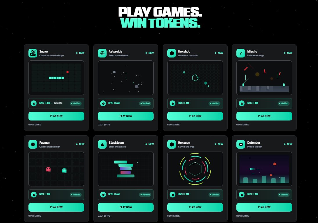 diditpramudhito's tweet image. owyeahh...it&apos;s a new @irys_xyz game available right now. let&apos;s play the #Irys game fams!

stay hirys