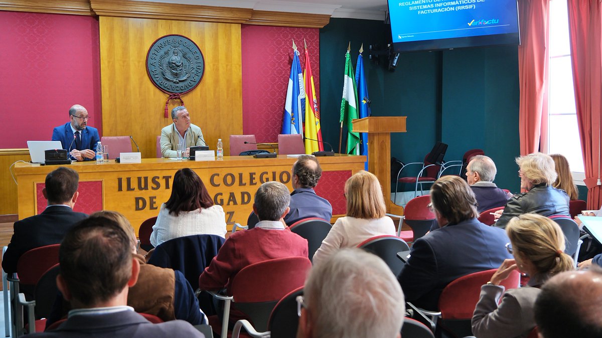 "Reglamento de requisitos de los sistemas informáticos de facturación (Verifactu). Este fue el título de la charla informativa que pronunció 𝙅𝙤𝙨𝙚́ 𝙈ª 𝙍𝙤𝙙𝙧𝙞́𝙜𝙪𝙚𝙯, Jefe de Dependencia de Informática Tributaria de Jerez.
#verifactu <a href="/abogadosjerez/">abogadosjerez</a> <a href="/ICABJerez/">Abogados Jerez</a>