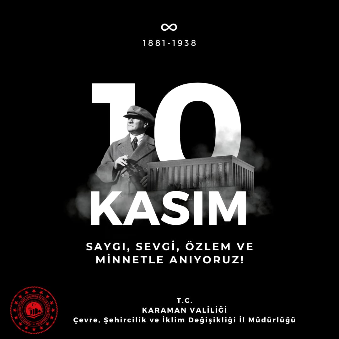 Cumhuriyetimizin kurucusu Gazi Mustafa Kemal Atatürk'ü aramızdan ayrılışının 87.
yılında saygı, sevgi ve özlemle anıyoruz.🇹🇷