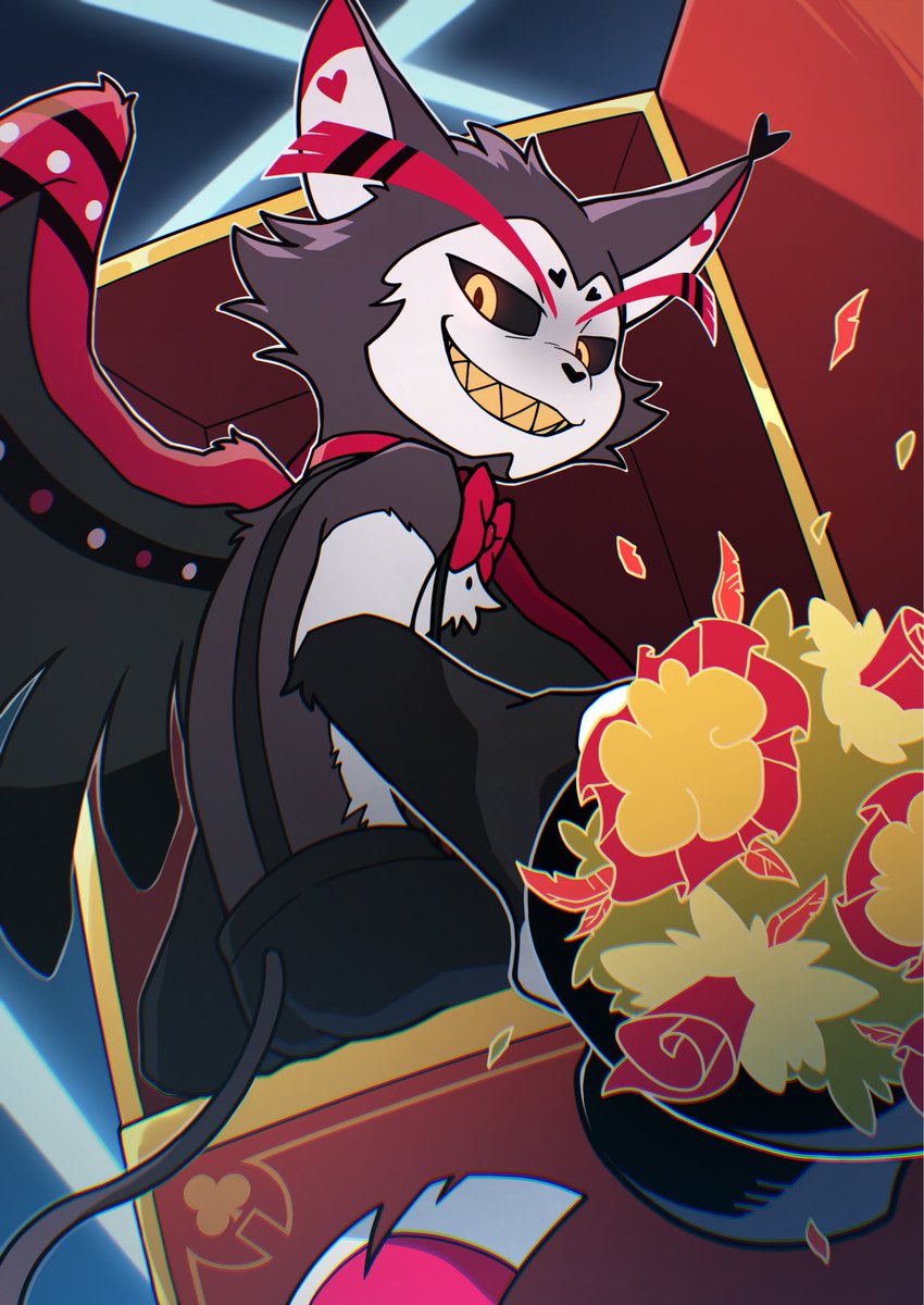 お洒落猫🐈‍⬛
#hazbinhotelseason2 #Husk