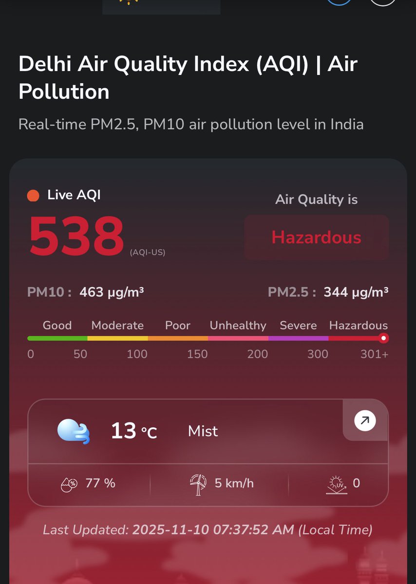 nilesh_rohilla's tweet image. Good Morning, Delhi NCR…
What are we studying and where are we heading?

Every year, the same crisis — and yet no real solution.
Government, institutes, experts — all talk, no tangible results.

It’s not that hard to decode, but no one wants to fix it.

#AirPollution #DelhiNCR…