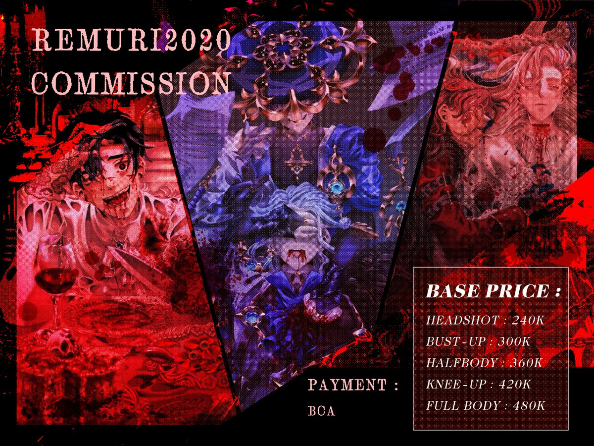 🩸REE COMMISSION OPEN🩸

✨I’m opening commission for local only. Kindly DM me if you‘re interested (likes and RTs are very appreciated)✨

 #ArtCommission #commisionsopen