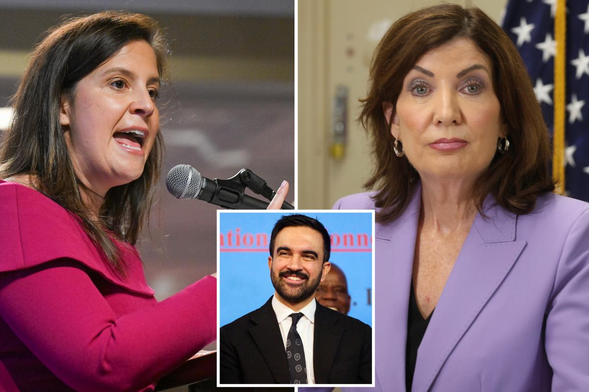 Stefanik rips Hochul for endorsing ‘raging antisemite’ Mamdani while accepting award from pro-Israel organization trib.al/pmJnJh3