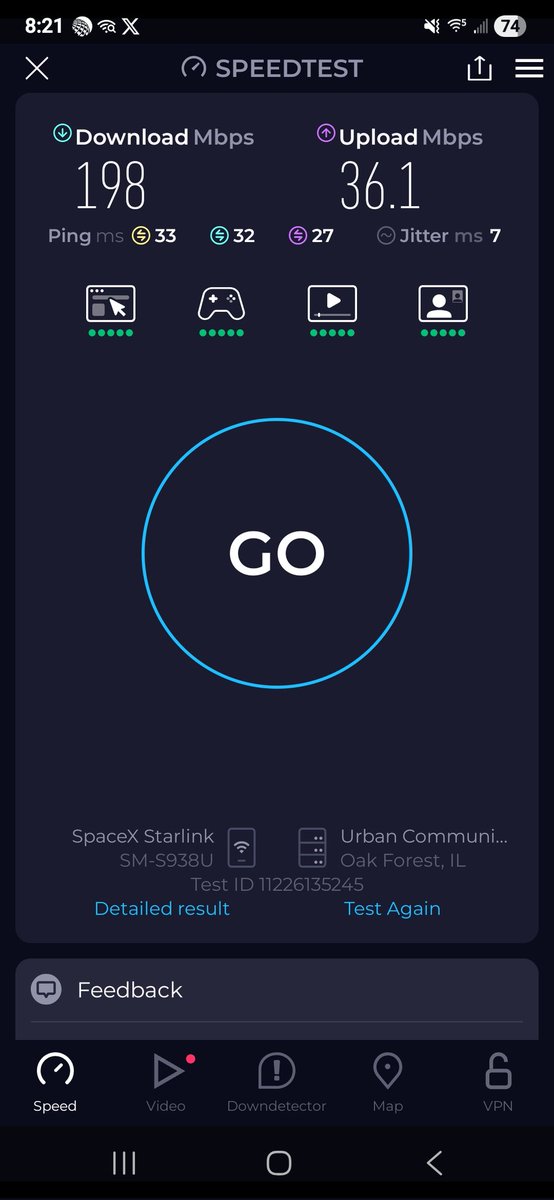 I'm currently using free Starlink wi-fi in-air on a United Airlines flight.  Works great!  198 mbps download.